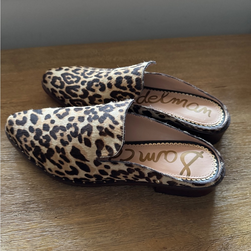 Sam Edelman Leopard Print Mules